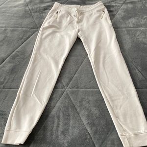 White sweatpants from old navy
